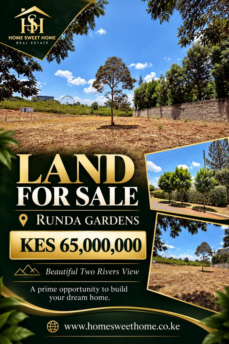 Land for Sale in Runda Gardens, Nairobi – KES 65 Million photo 1
